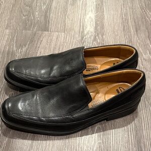 Black Leather Men's Loafers